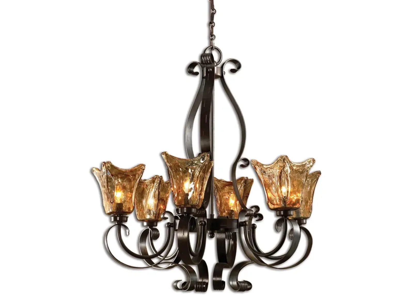 Vetraio 6Lt Oil Rubbed Bronze Chandelier