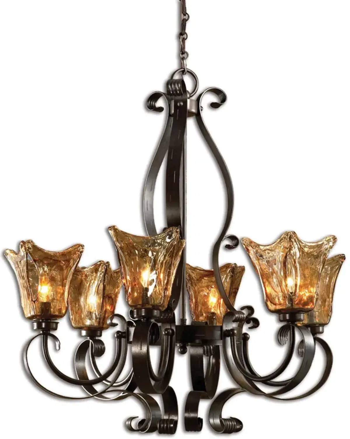 Vetraio 6Lt Oil Rubbed Bronze Chandelier