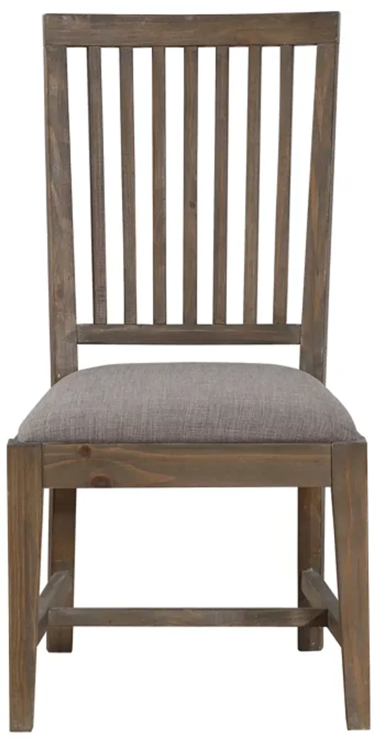 Autumn Solid Wood Upholstered Dining Chair in Flint Oak - Set of 2