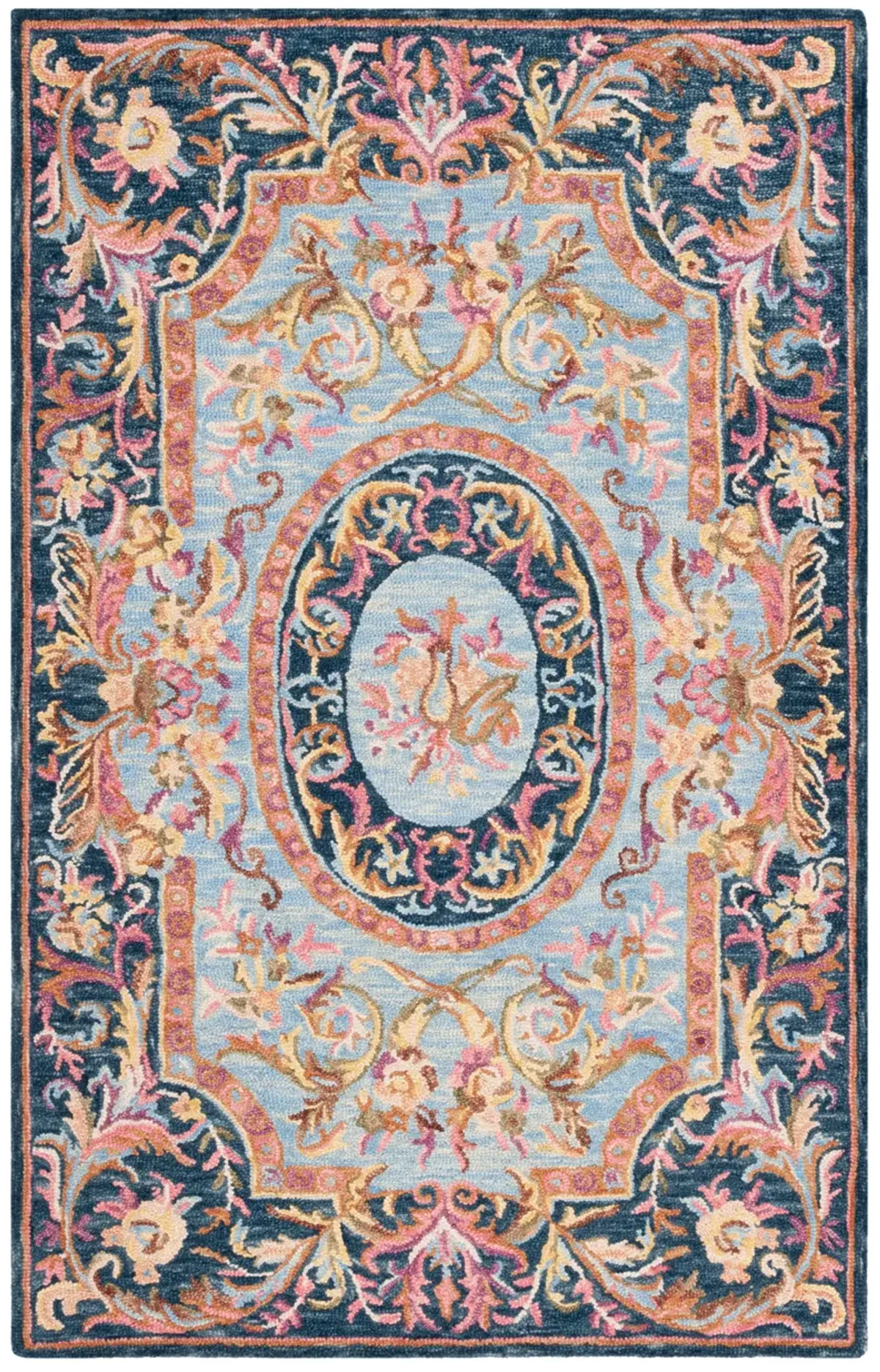 SAVONNERIE Hand Tufted 4' x 6' area rug