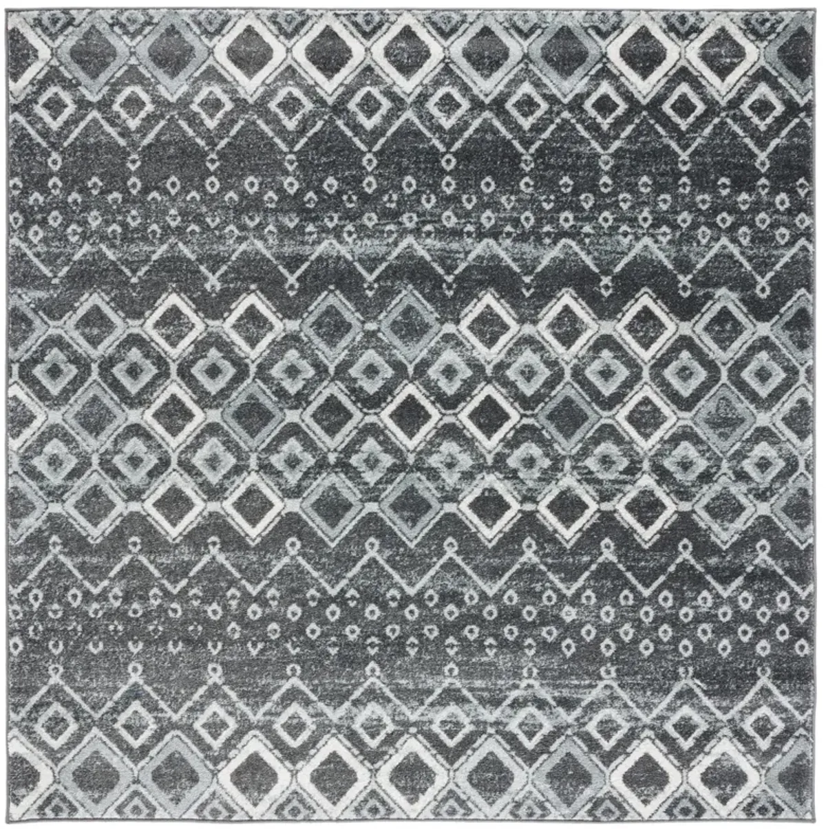 AMSTERDAM 108 DARK GREY  6'-7' X 6'-7' Square Square Rug