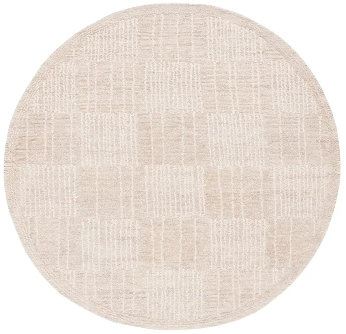 ABSTRACT Hand Tufted 6' x 6' Round area rug