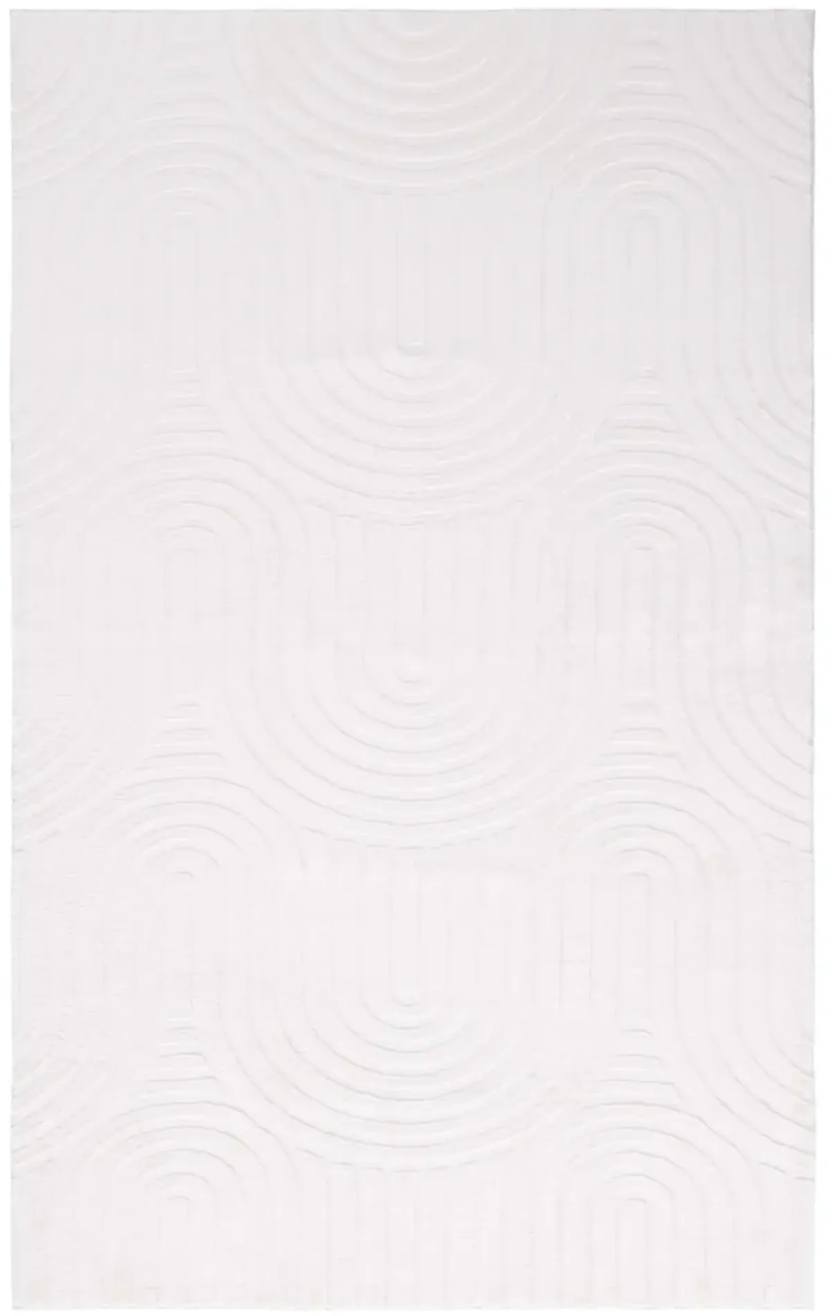 FAUX RABBIT FUR 881 IVORY 5' x 7' Medium Rectangle Rug