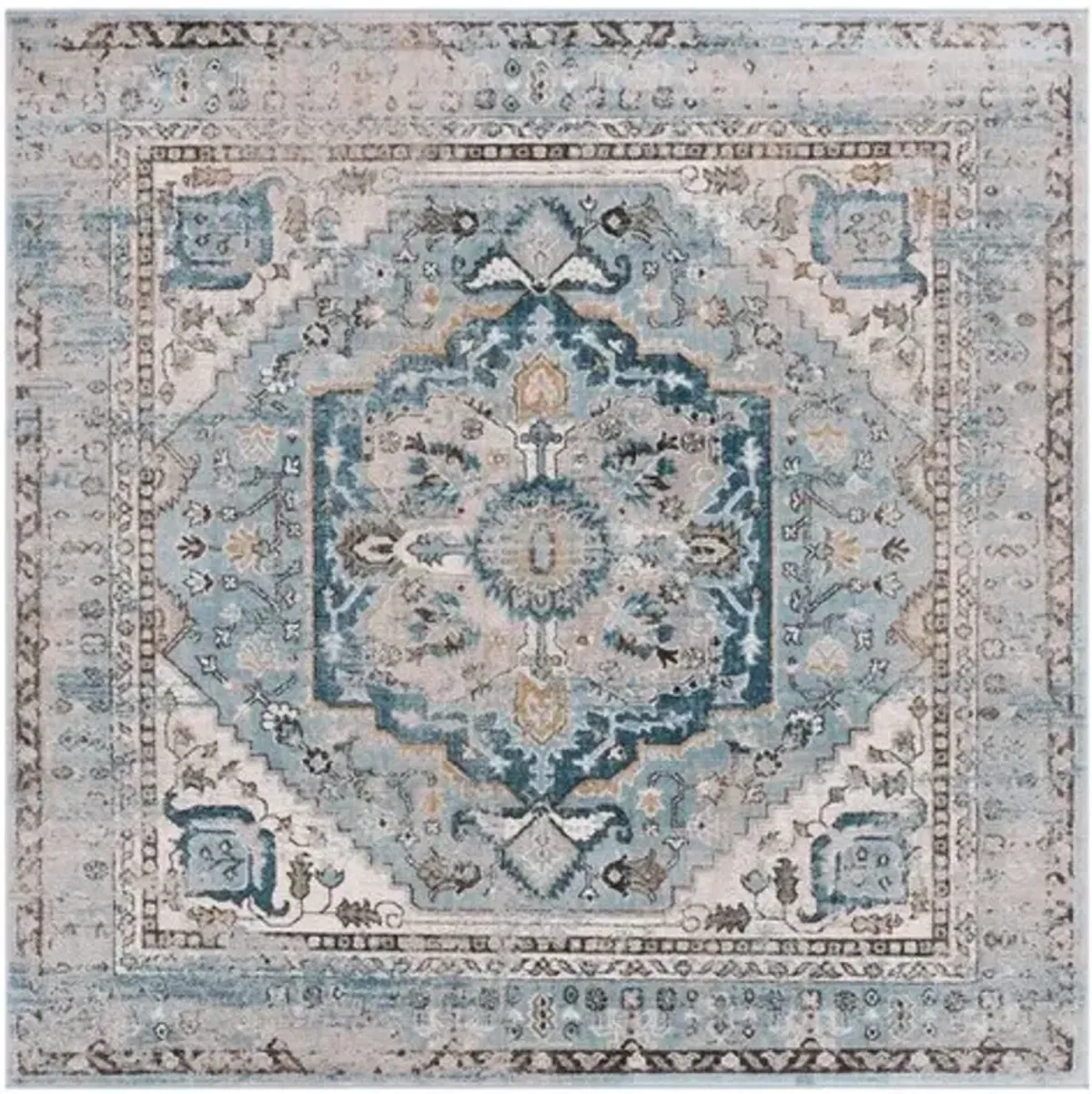 CORNELIA 208 Blue  6'-7' X 6'-7' Square Square Rug