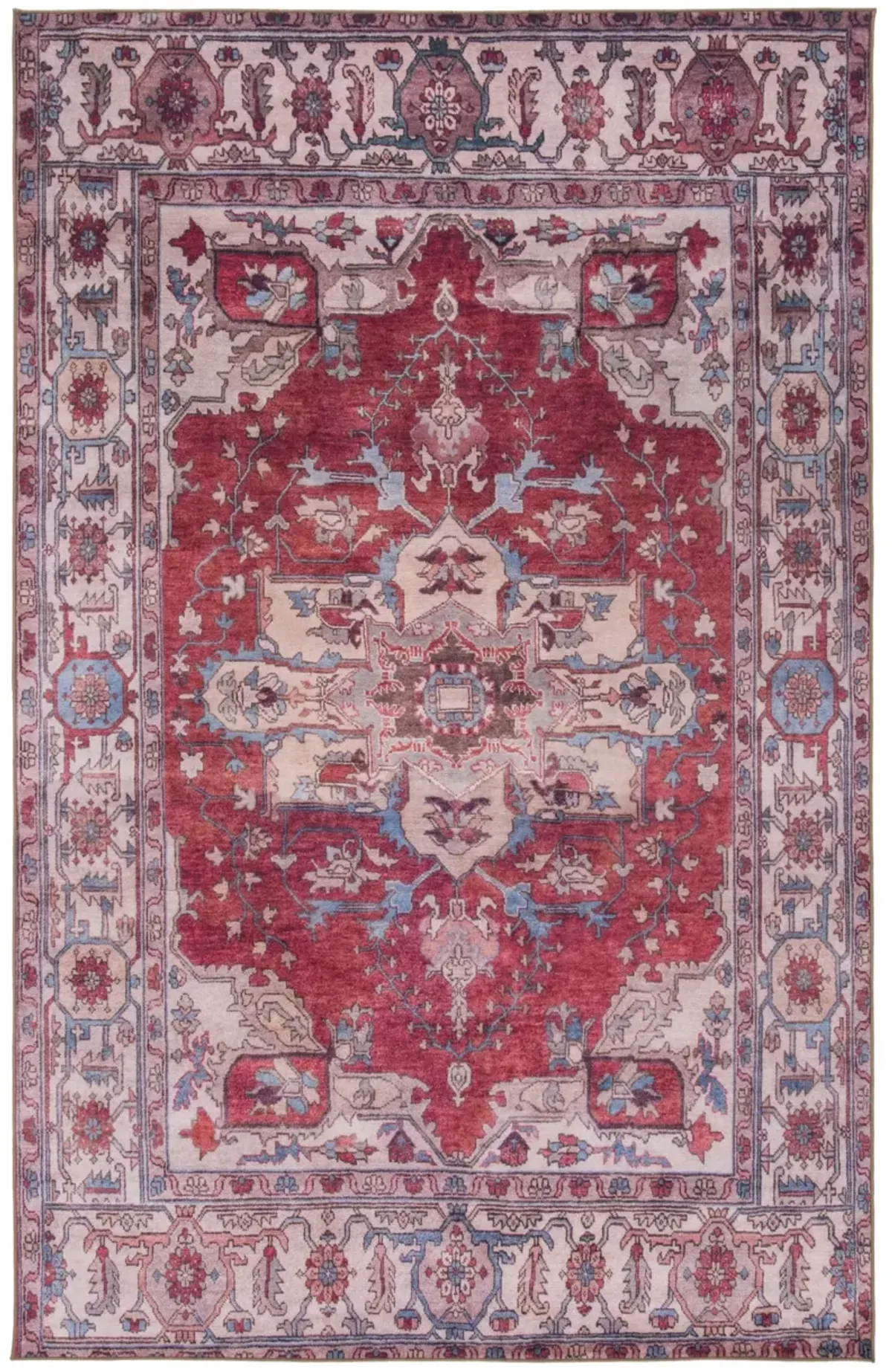 TUCSON 106 M/W S/R RED  9' x 12' Large Rectangle Rug
