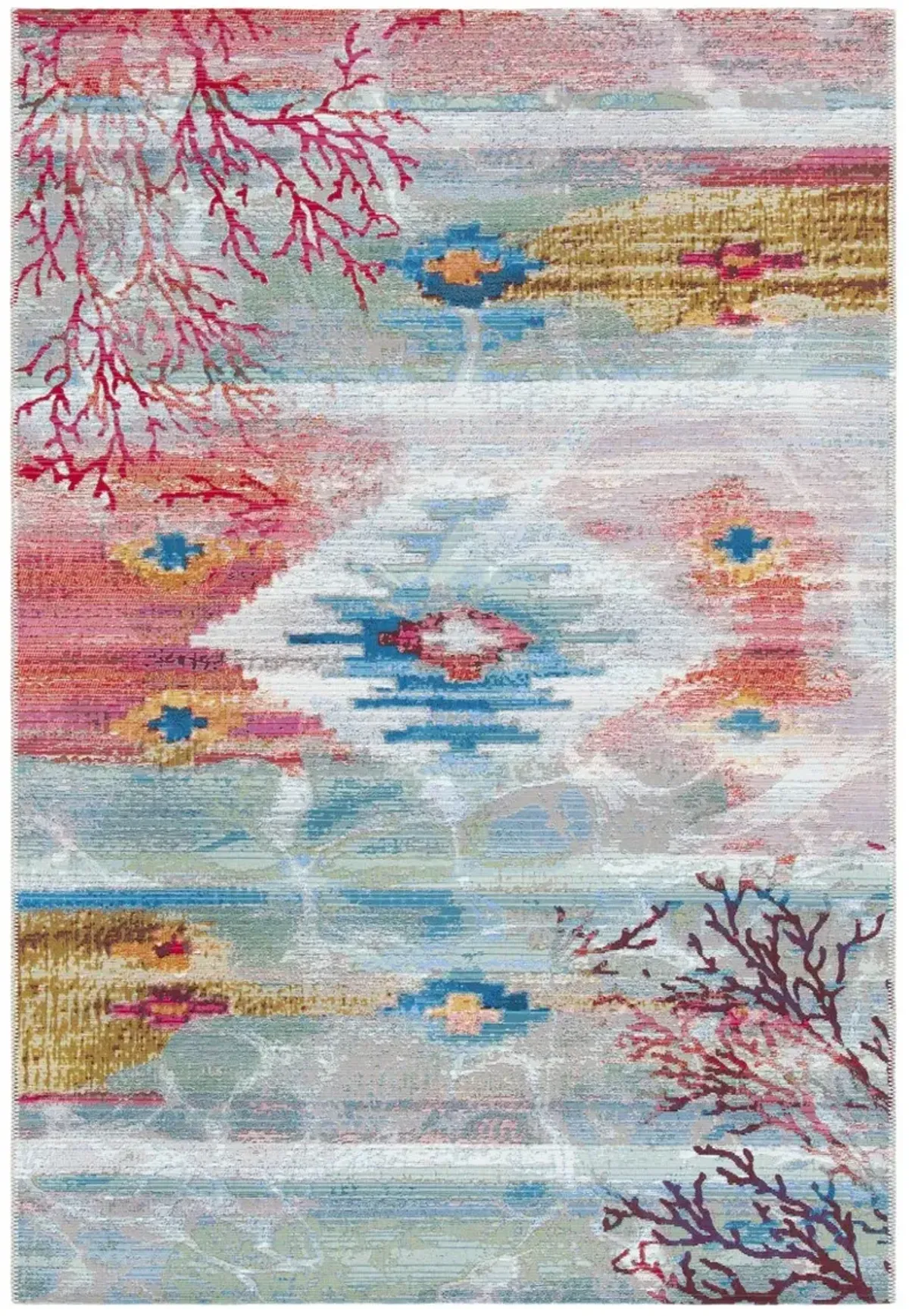 BARBADOS 554 Blue 3'-3' X 5'-3' Small Rectangle Rug
