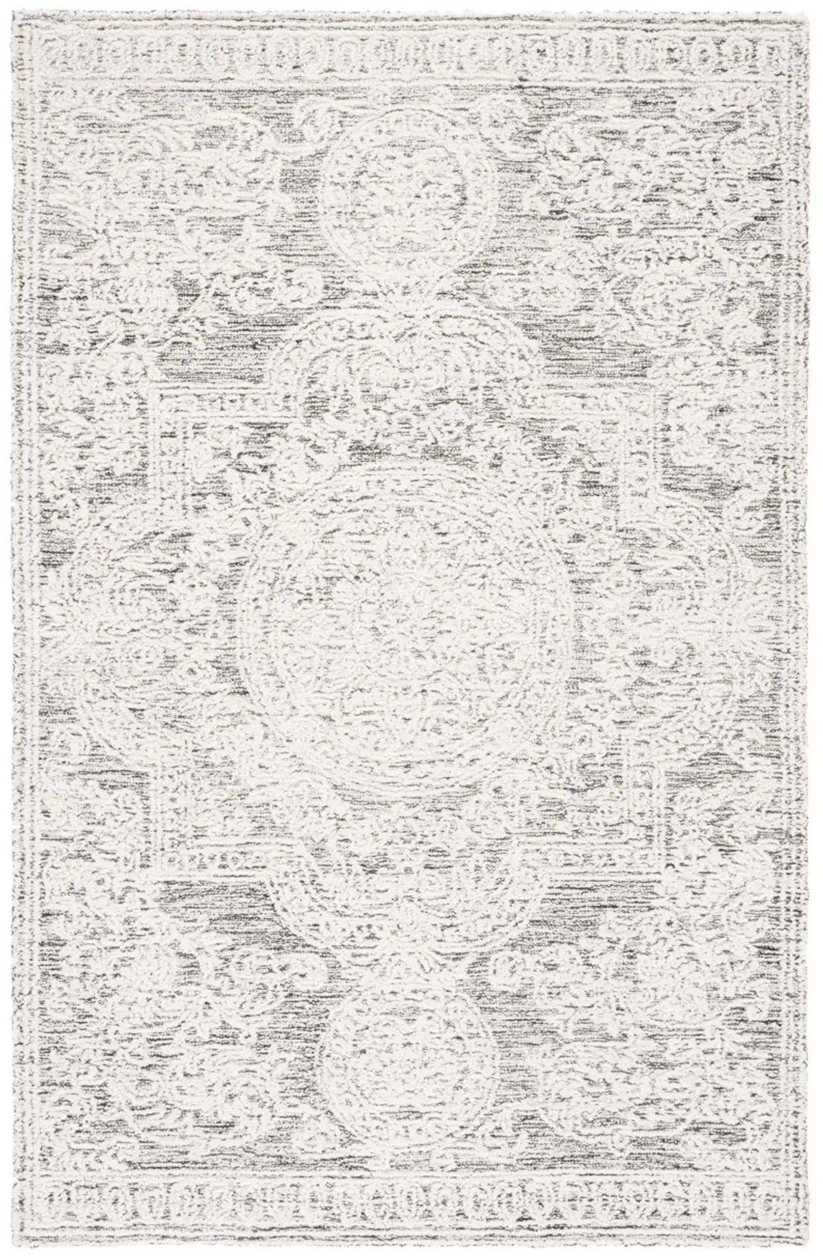 ABSTRACT Hand Tufted 4' x 6' area rug
