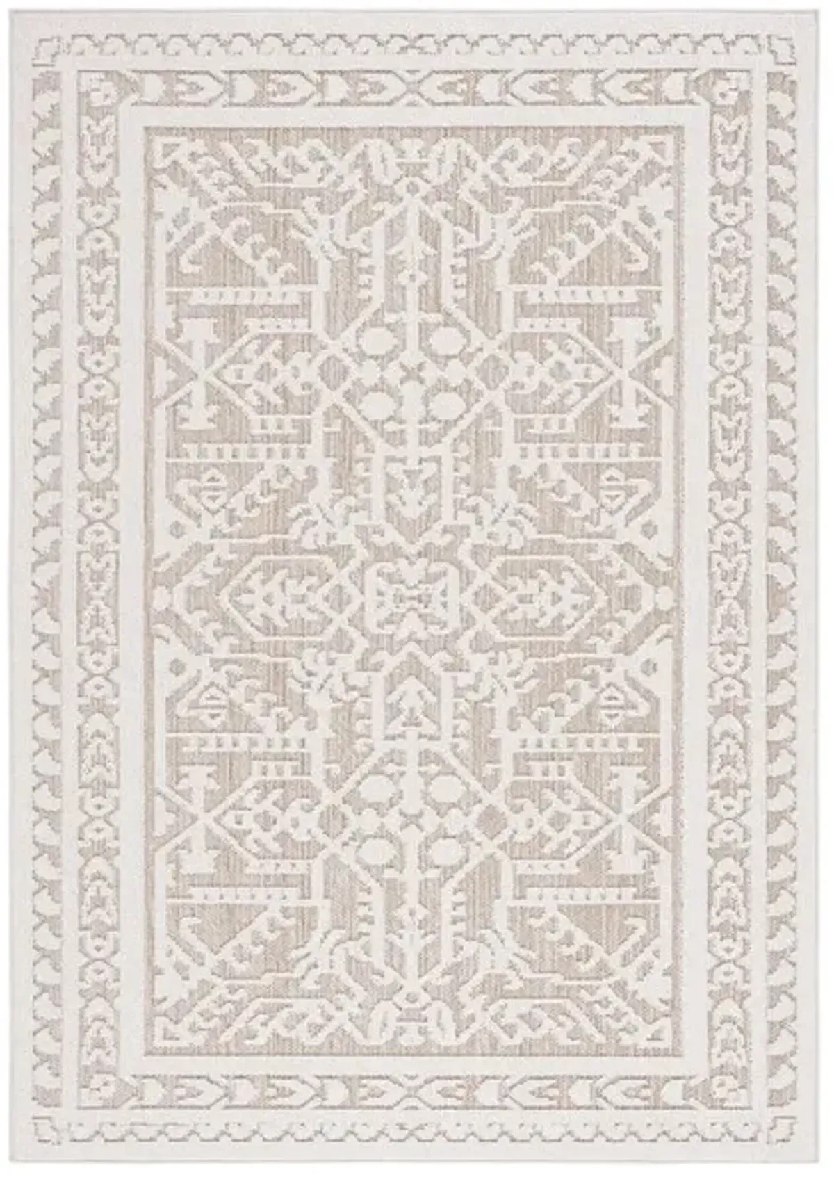 GLOBAL 222 Beige 4' X 6' Small Rectangle Rug