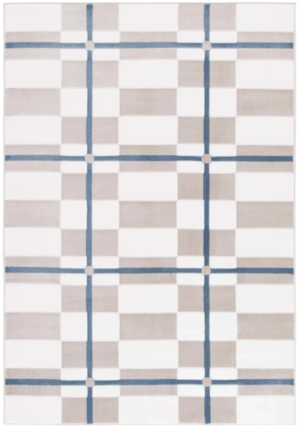 GROOVE 114 IVORY  5'-3' x 7'-6' Medium Rectangle Rug