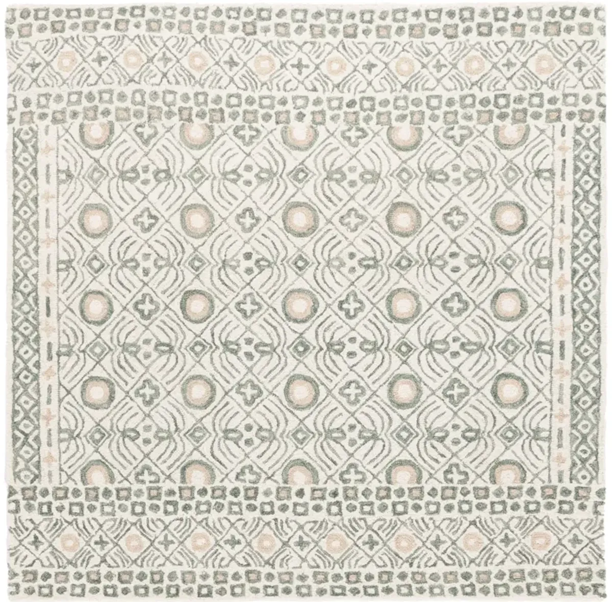 MICRO-LOOP Hand Tufted 5' x 5' Square area rug