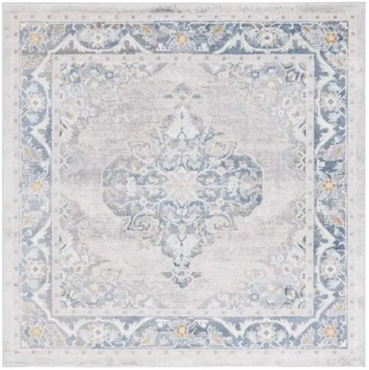 PALMA 362 Grey 6'-7' X 6'-7' Square Square Rug