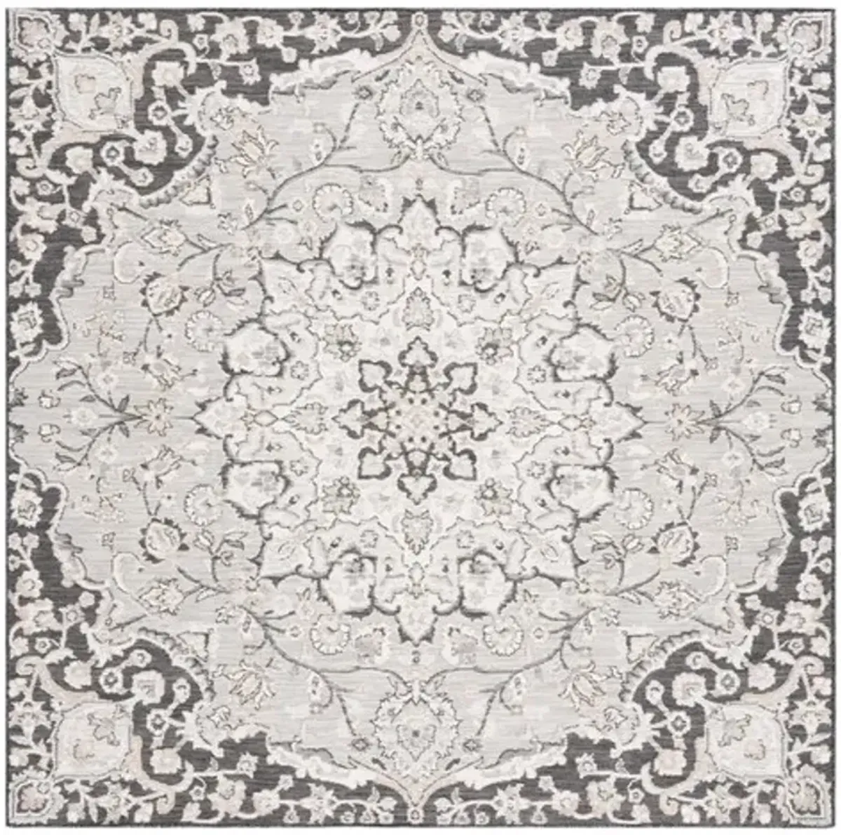 SUNRISE 696 Grey  6'-7' X 6'-7' Square Square Rug