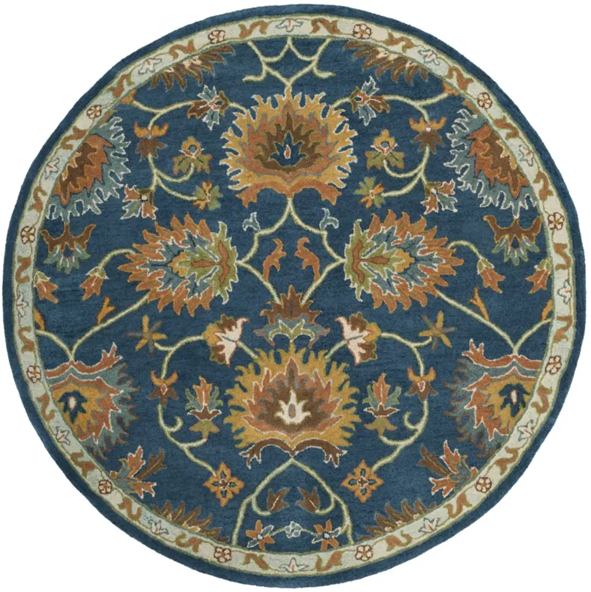 HERITAGE Hand Tufted 8' x 8' Round area rug