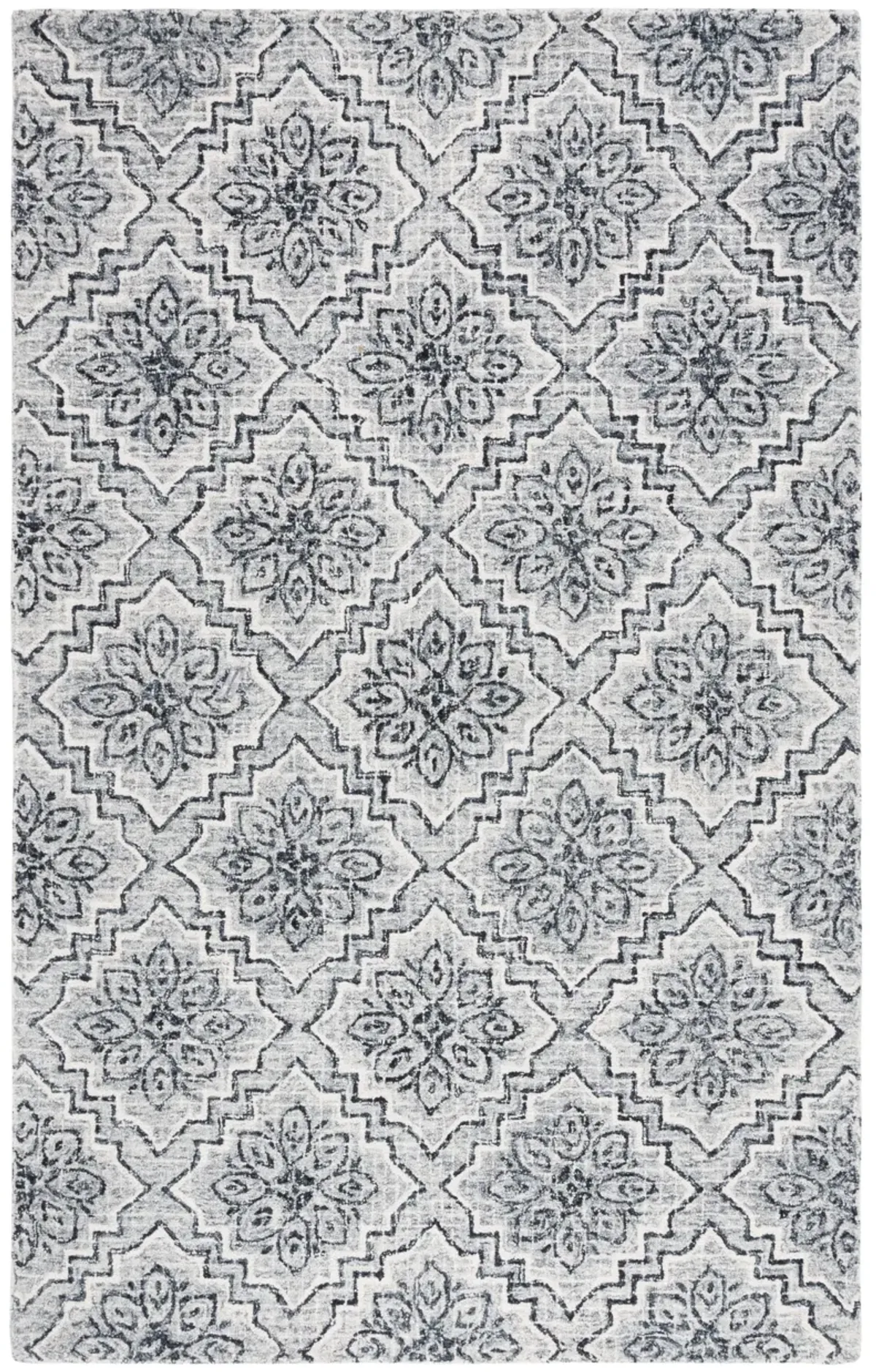 ABSTRACT Hand Tufted 4' x 6' area rug
