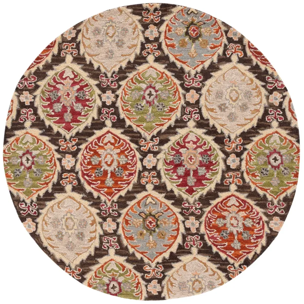 HERITAGE Hand Tufted 6' x 6' Round area rug