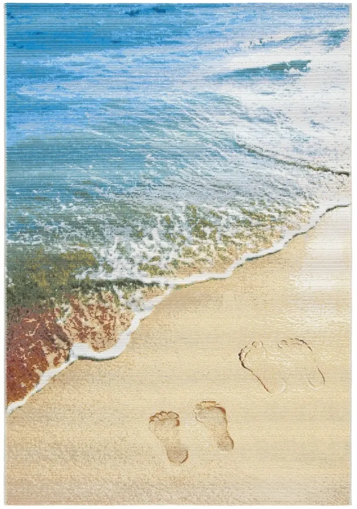 BARBADOS 550 Blue 9'-10' x 12'-5' Large Rectangle Rug