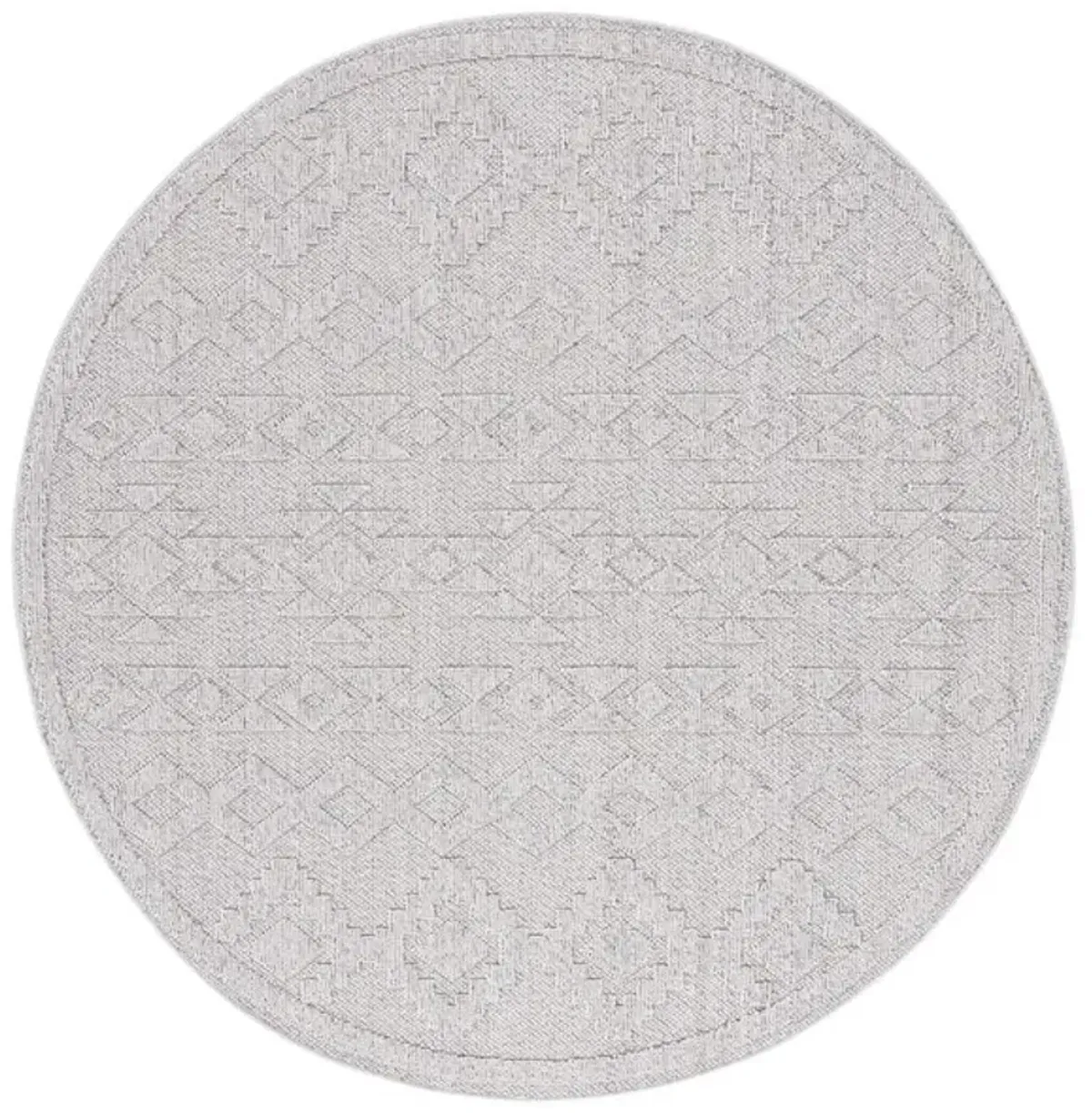 GLOBAL 210 Grey  6'-7' X 6'-7' Round Round Rug