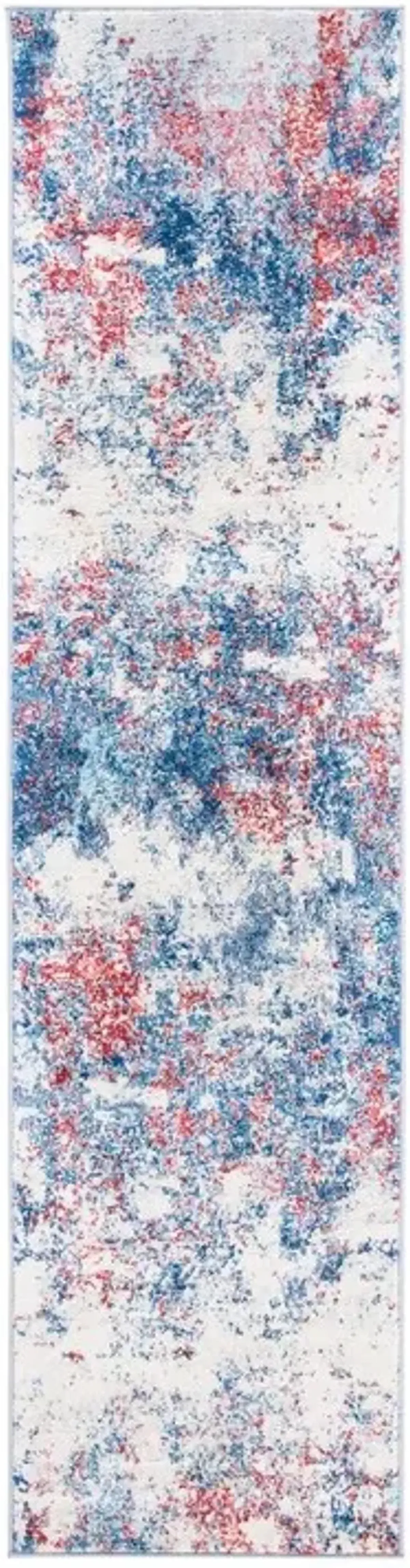 Brentwood 822 Navy / Red 2' X 4' Accent Powerloomed Rug