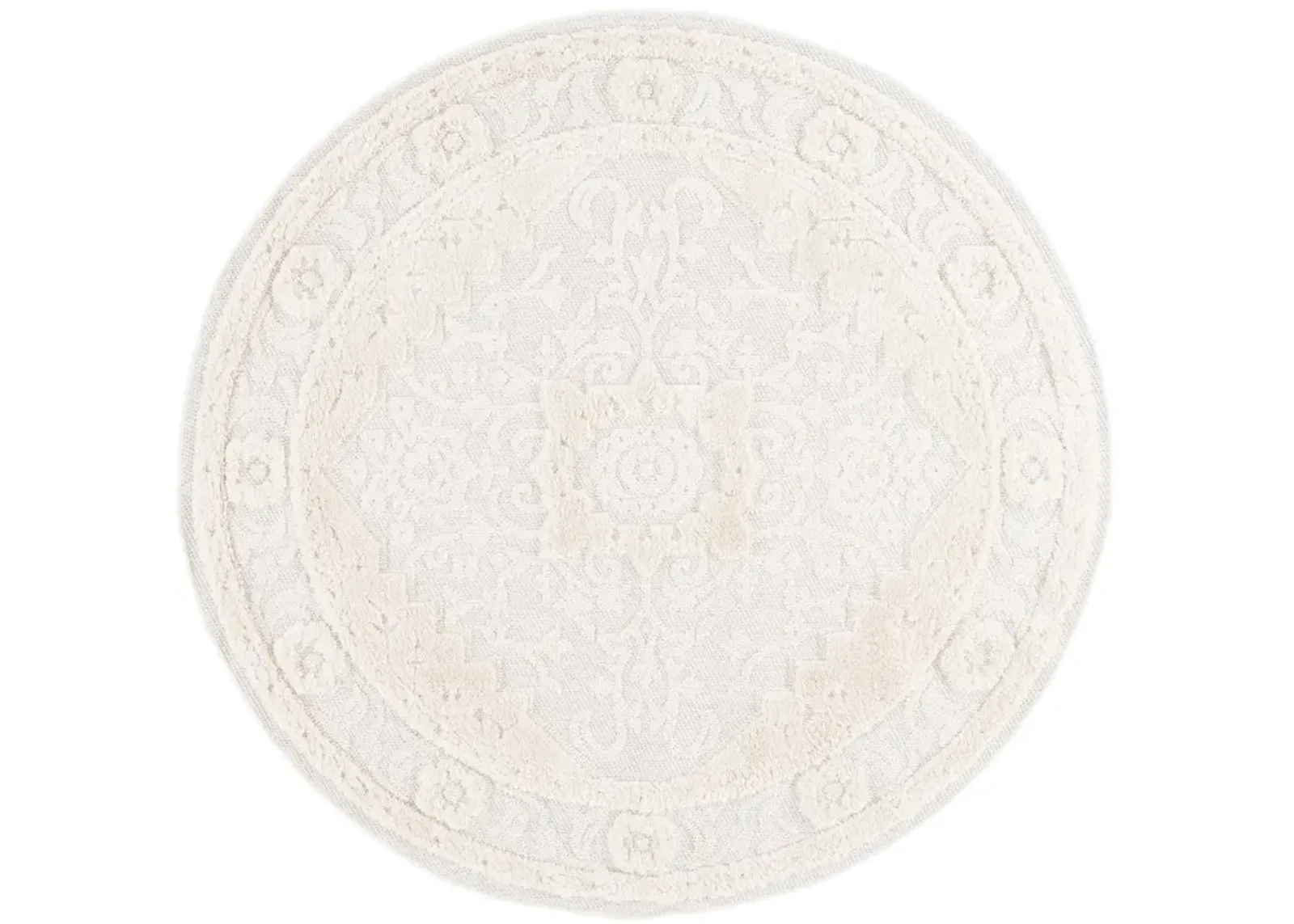 CHLOE 103 IVORY 6'-7' x 6'-7' Round Round Rug