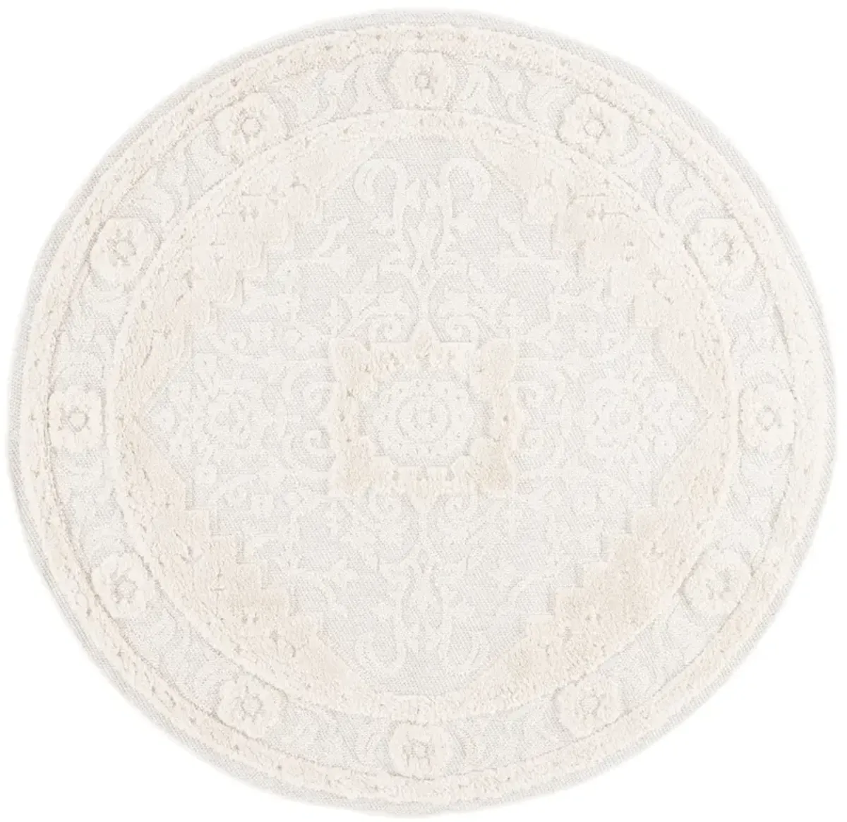 CHLOE 103 IVORY 6'-7' x 6'-7' Round Round Rug