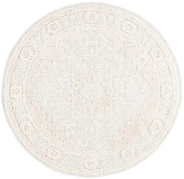 CHLOE 103 IVORY 6'-7' x 6'-7' Round Round Rug