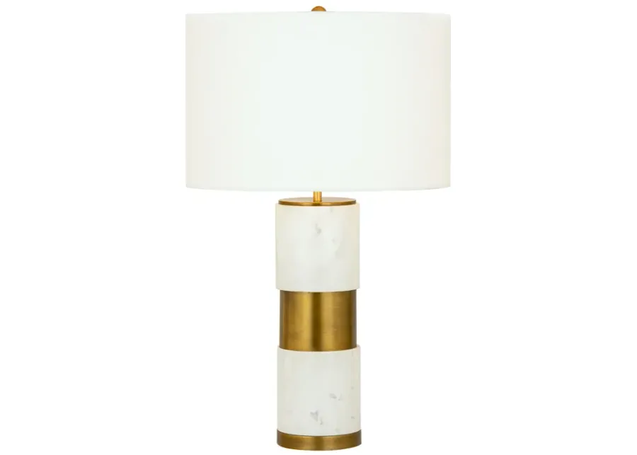 Jansen 27" High 1-Light Table Lamp - Aged Brass