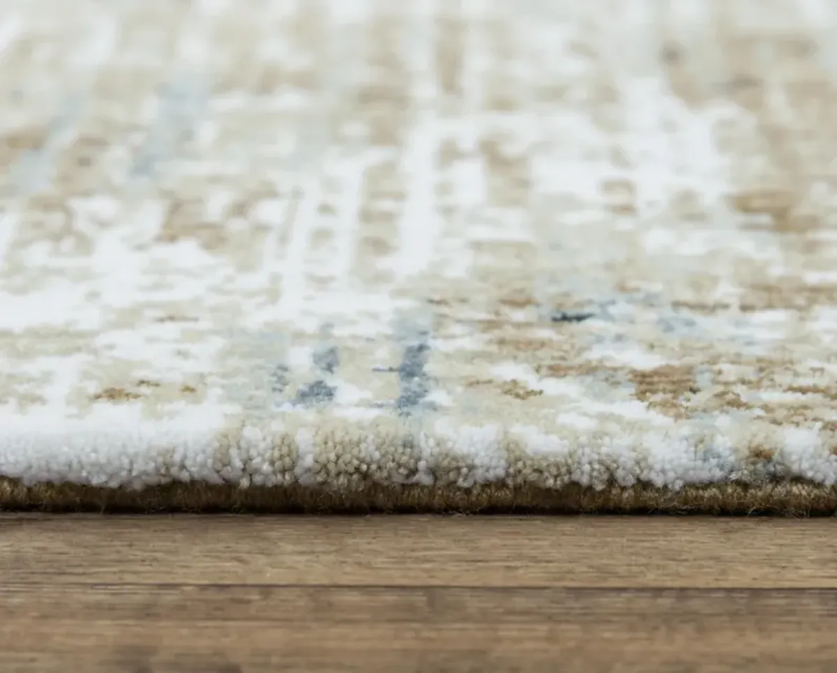 Elite Beige  Recycled Polyester 5'2" x 7'9" Rectangle Rug