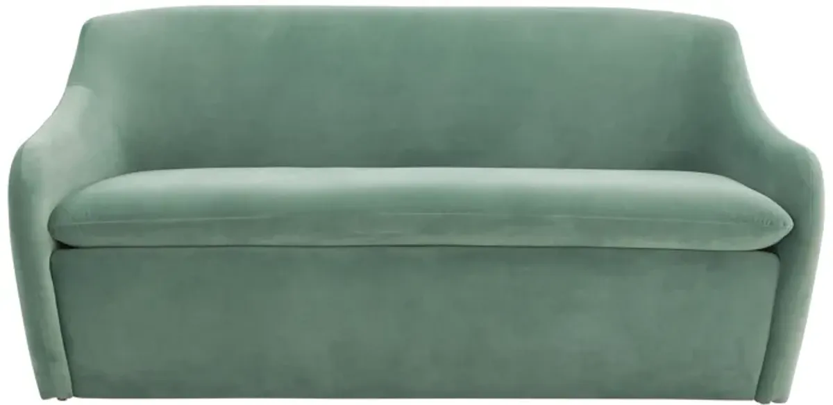 Cellia Frost Blue Velvet Loveseat