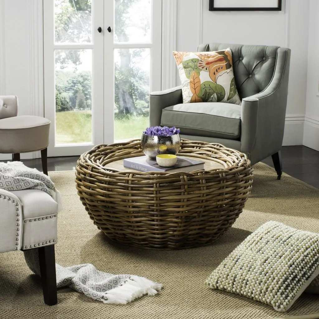 ALLEY WOOD TOP COFFEE TABLE 