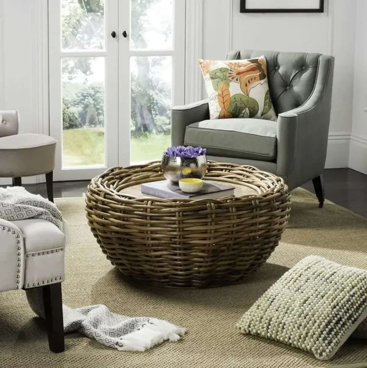 ALLEY WOOD TOP COFFEE TABLE 