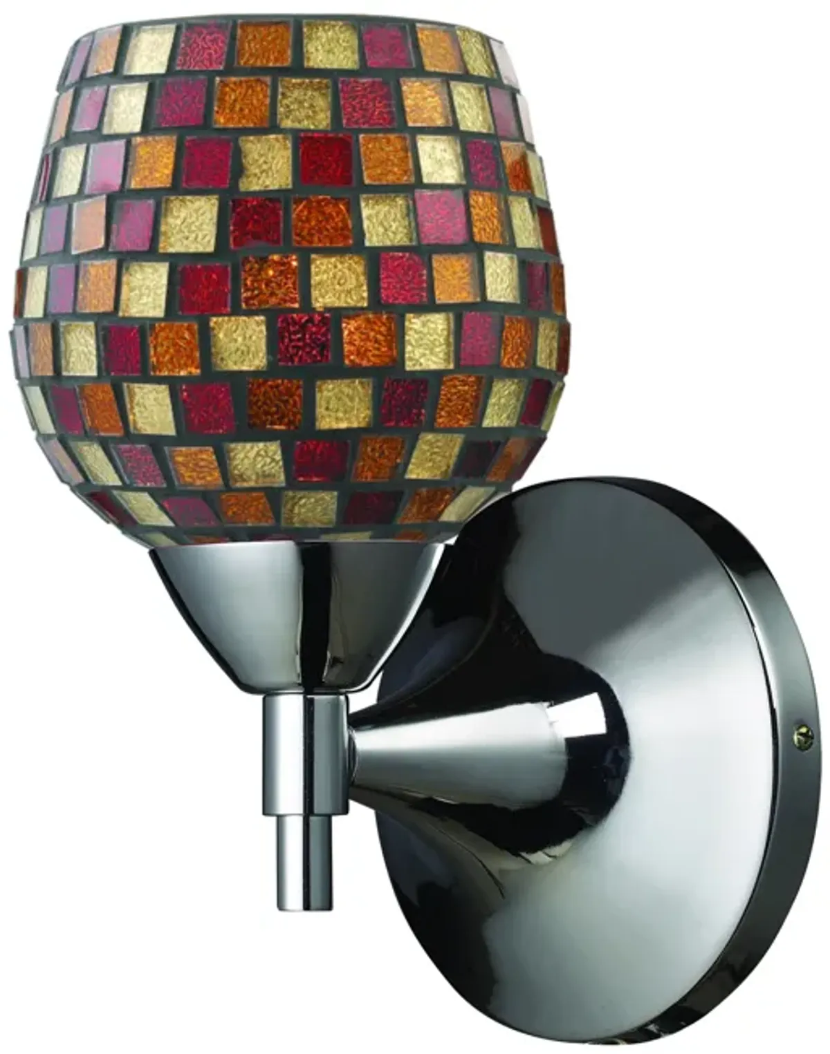 Celina 9" High 1-Light Sconce - Polished Chrome