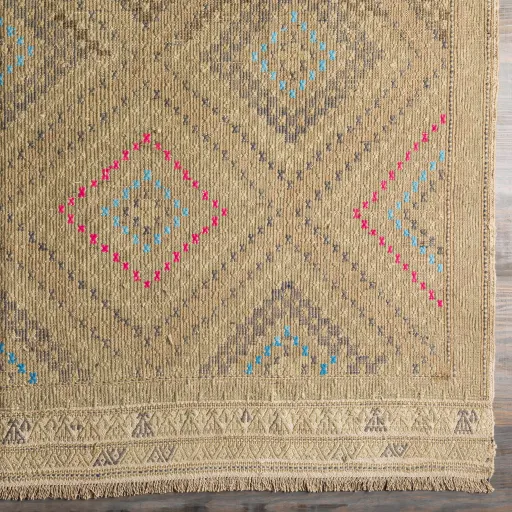 Antique One of a Kind OOAK-1302 6'3" x 9'3" Handmade Rug