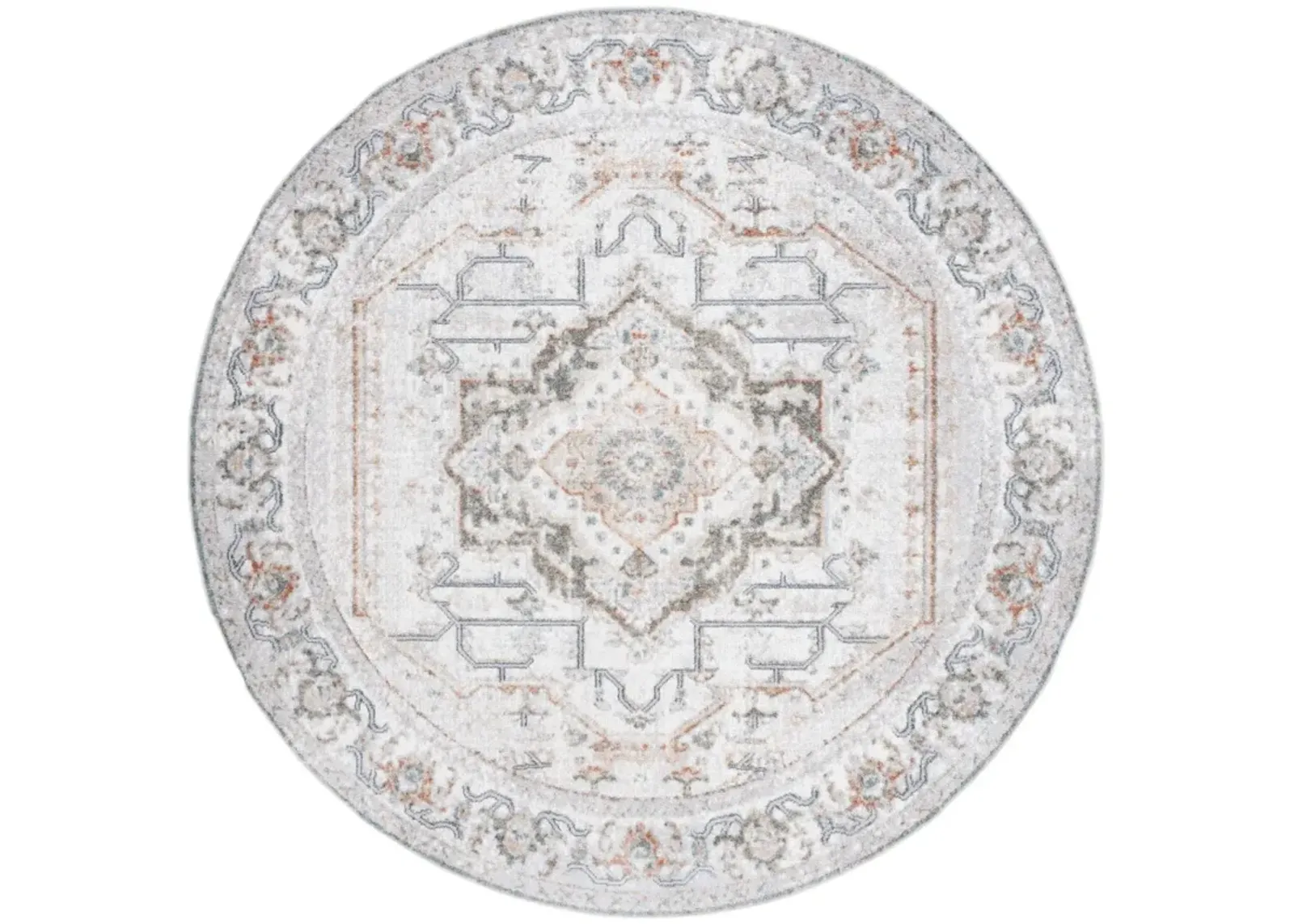 BALTIMORE 854 Multi 6'-7' X 6'-7' Round Round Rug