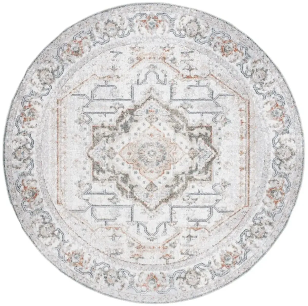 BALTIMORE 854 Multi 6'-7' X 6'-7' Round Round Rug