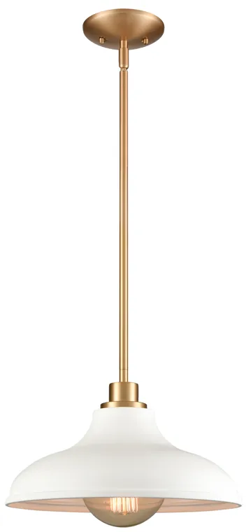 Grenville 13'' Wide 1-Light Pendant - Brushed Gold