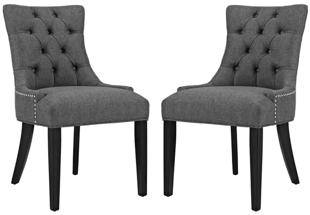 Regent Dining Side Chair Fabric Set of 2