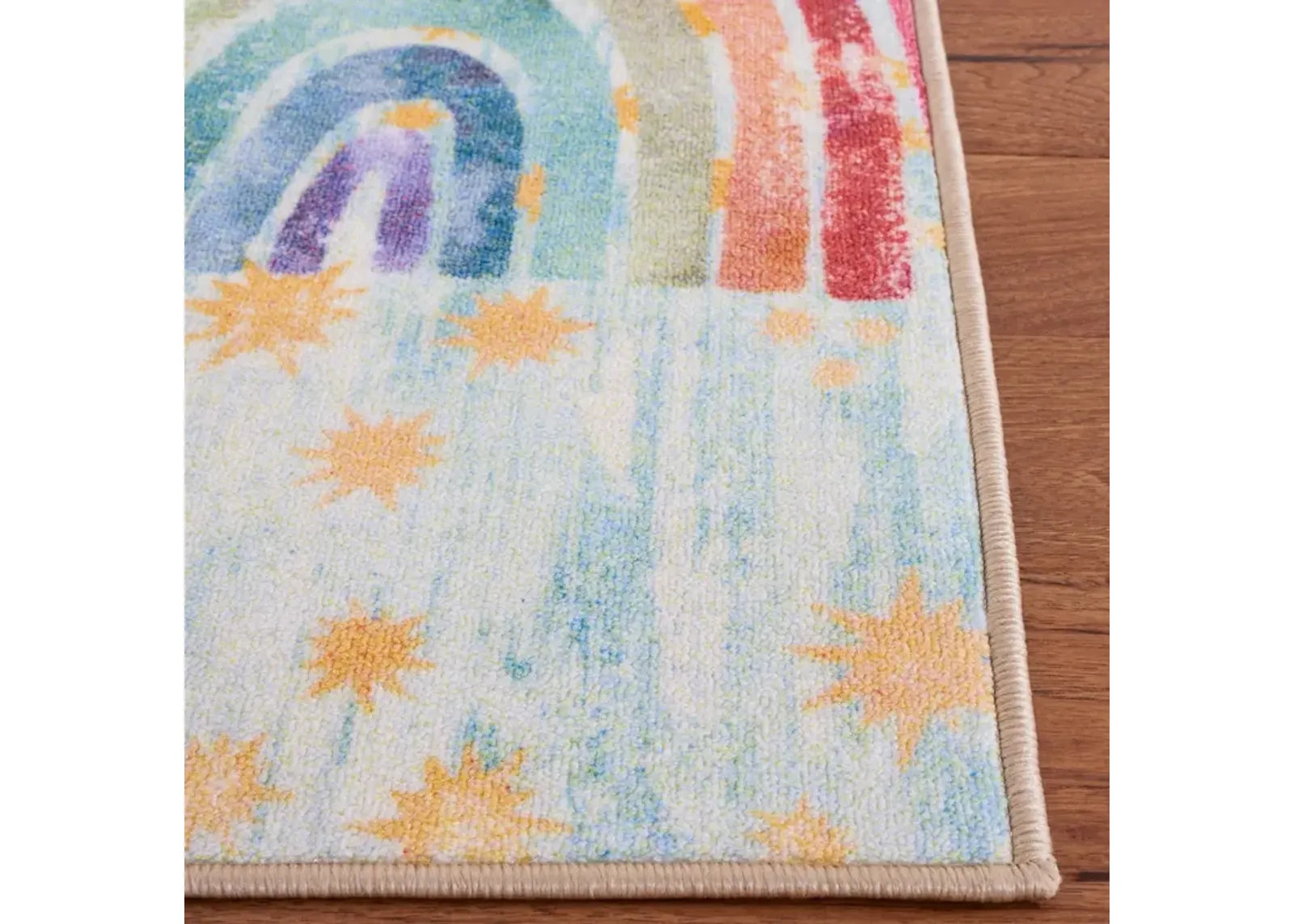 KIDS PLAYHOUSE 252 BLUE  2'-2' x 6' Runner Rug