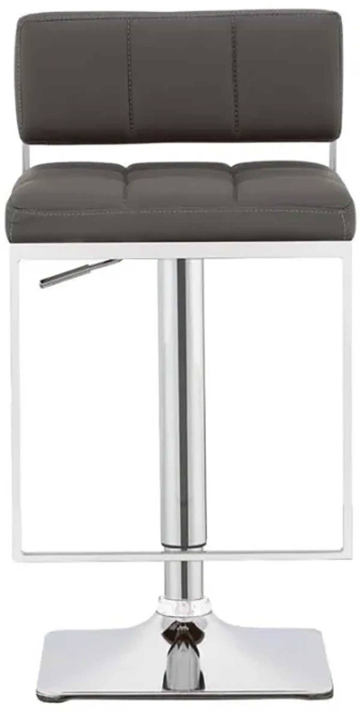 Alameda Adjustable Bar Stool Chrome and Grey