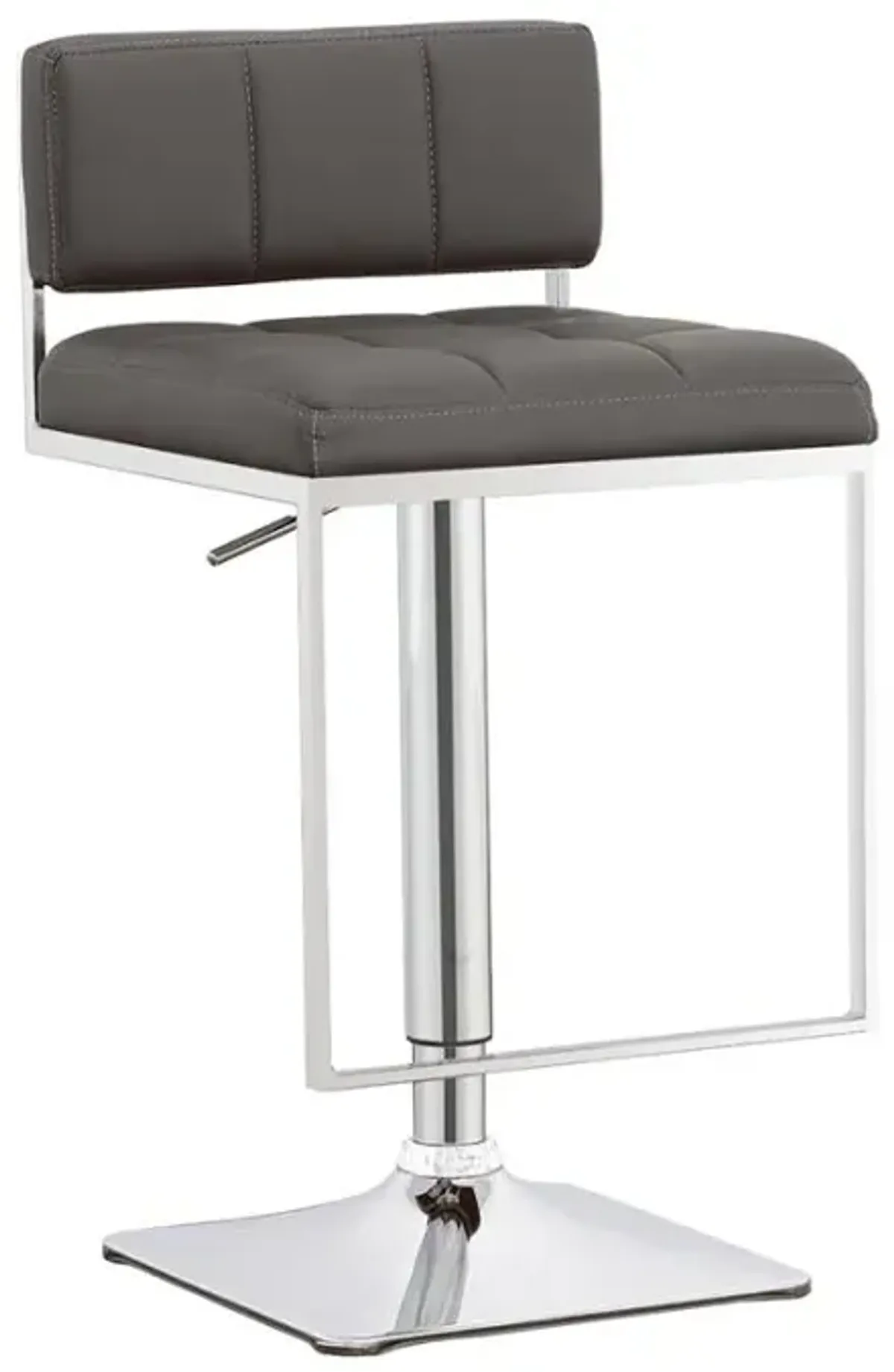 Alameda Adjustable Bar Stool Chrome and Grey