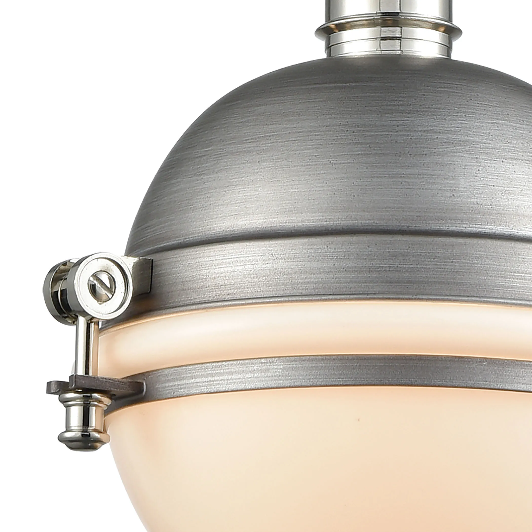 Riley 10" Wide 1-Light Mini Pendant - Weathered Zinc