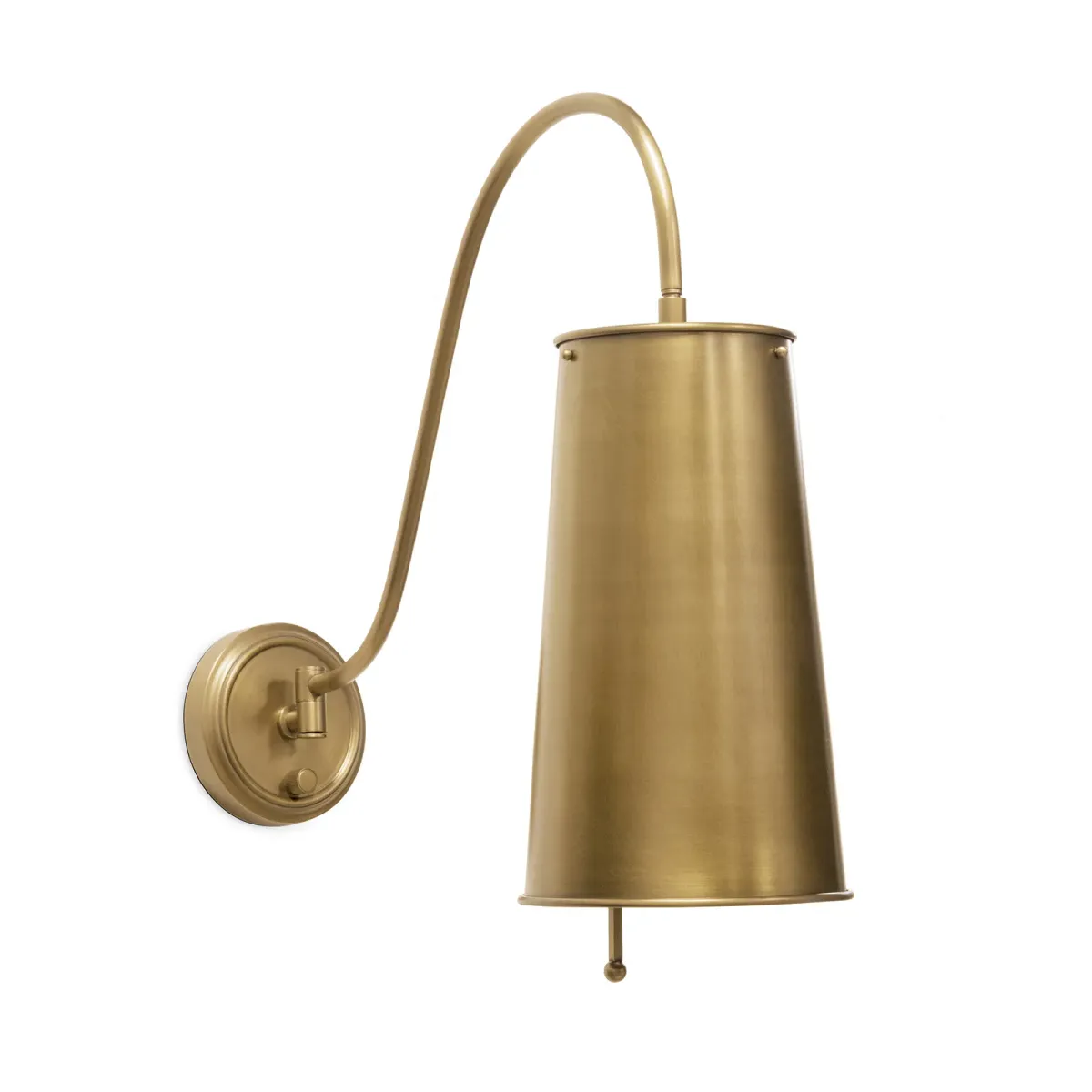 Southern Living Hattie Natural Brass Sconce