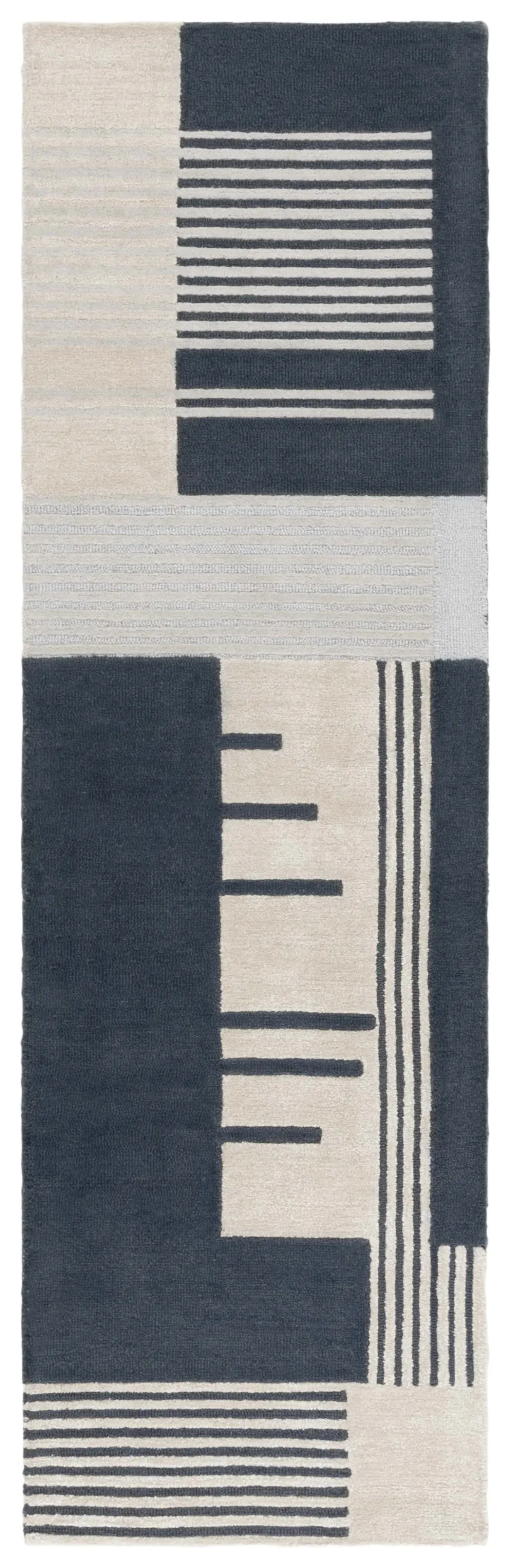 RODEO DRIVE 176 NAVY  2'-3' x 8' Runner Rug