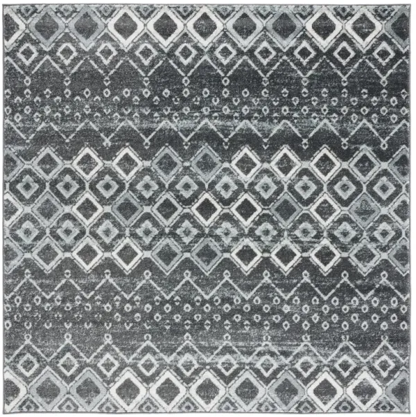 AMSTERDAM 108 DARK GREY  6'-7' X 6'-7' Square Square Rug