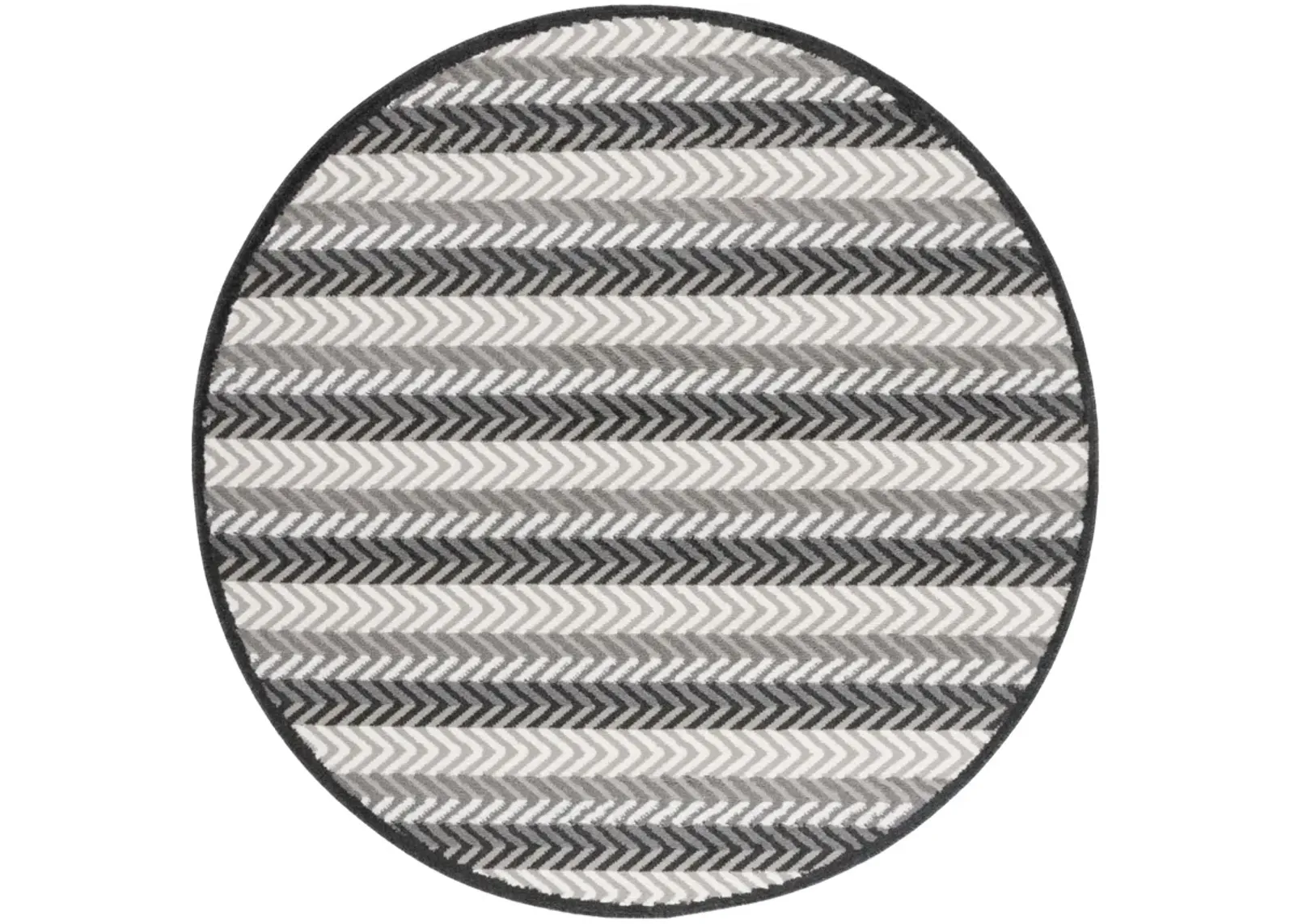 PYRAMID 247 GREY  6'-7' x 6'-7' Round Round Rug