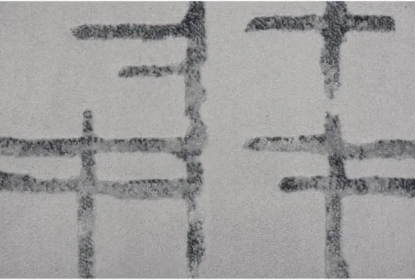 ARIELLA Grey/Blue Rectangle 7'10" x 10'2" ft Rug