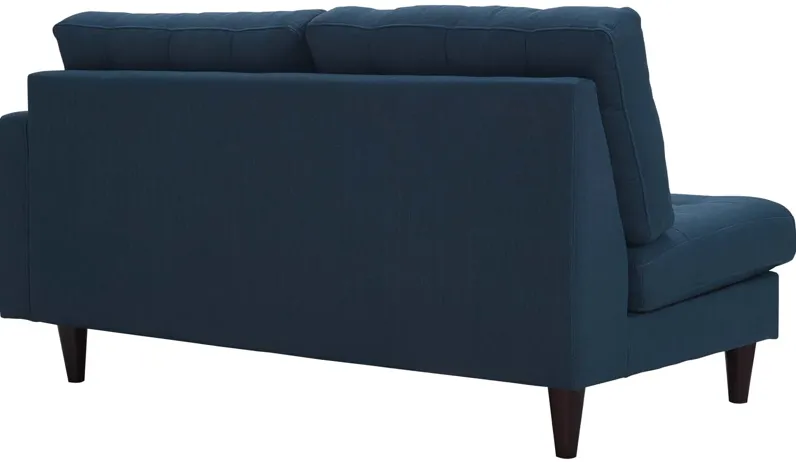 Empress Right-Facing Upholstered Fabric Loveseat