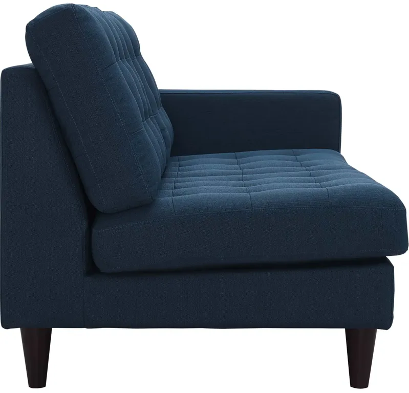 Empress Right-Facing Upholstered Fabric Loveseat