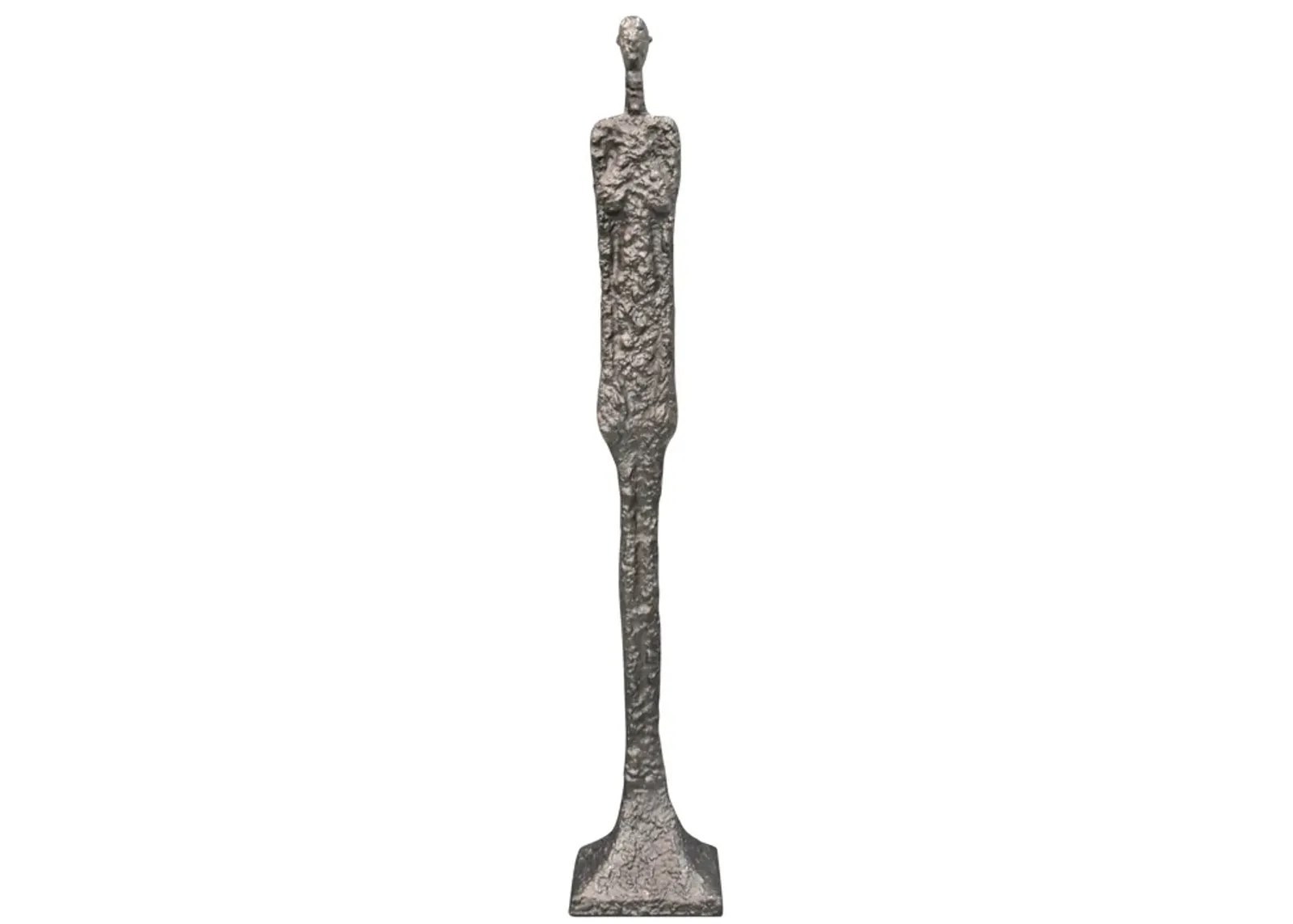 Metal, 59" Tribal Floor Sculpture, Bronze