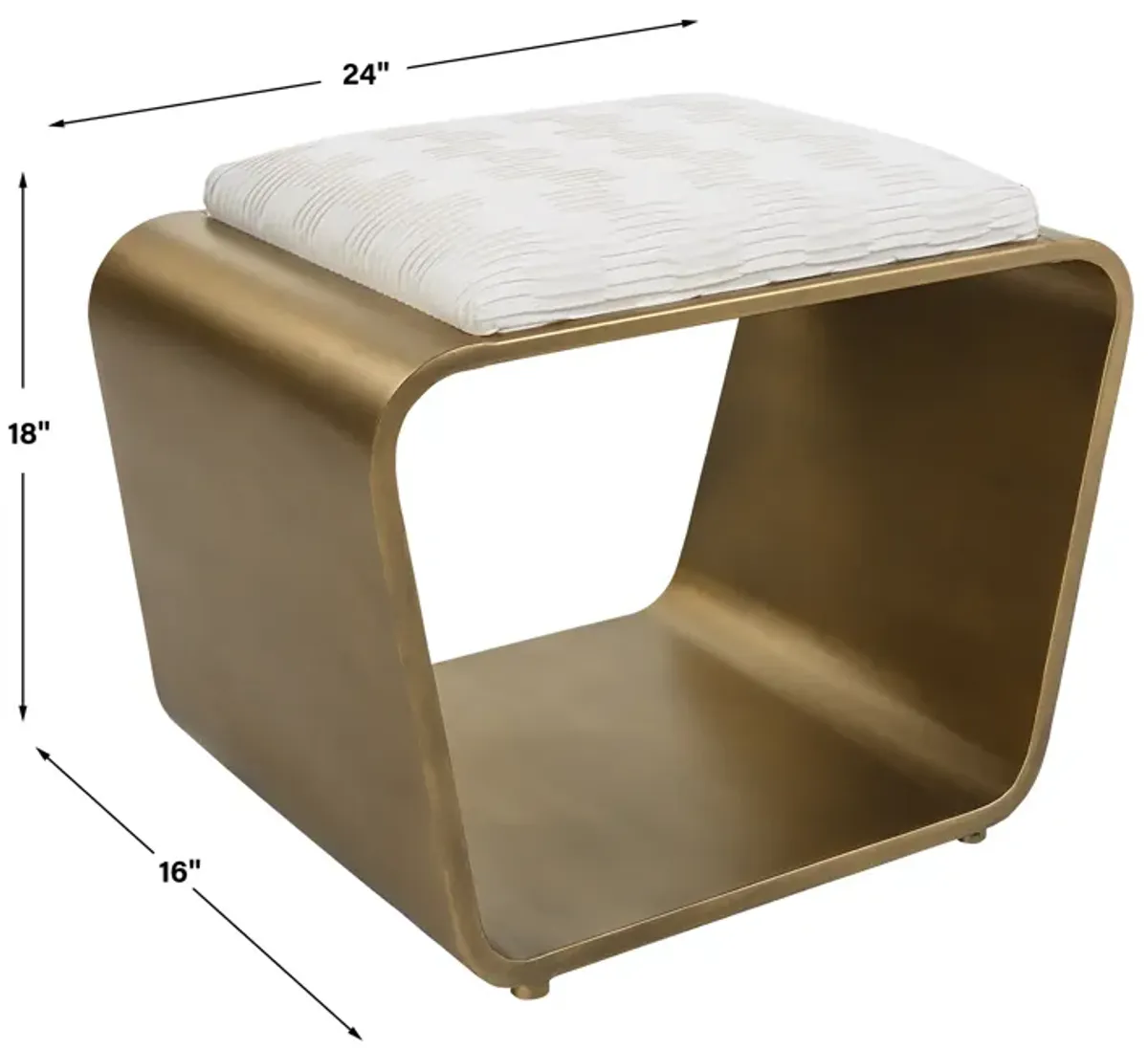 Hoop Small Gold Bench