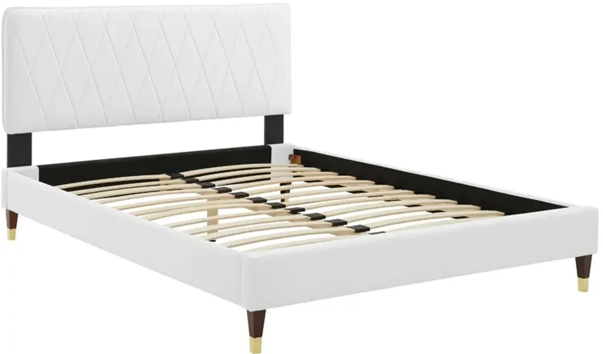 Phillipa Performance Velvet King Platform Bed